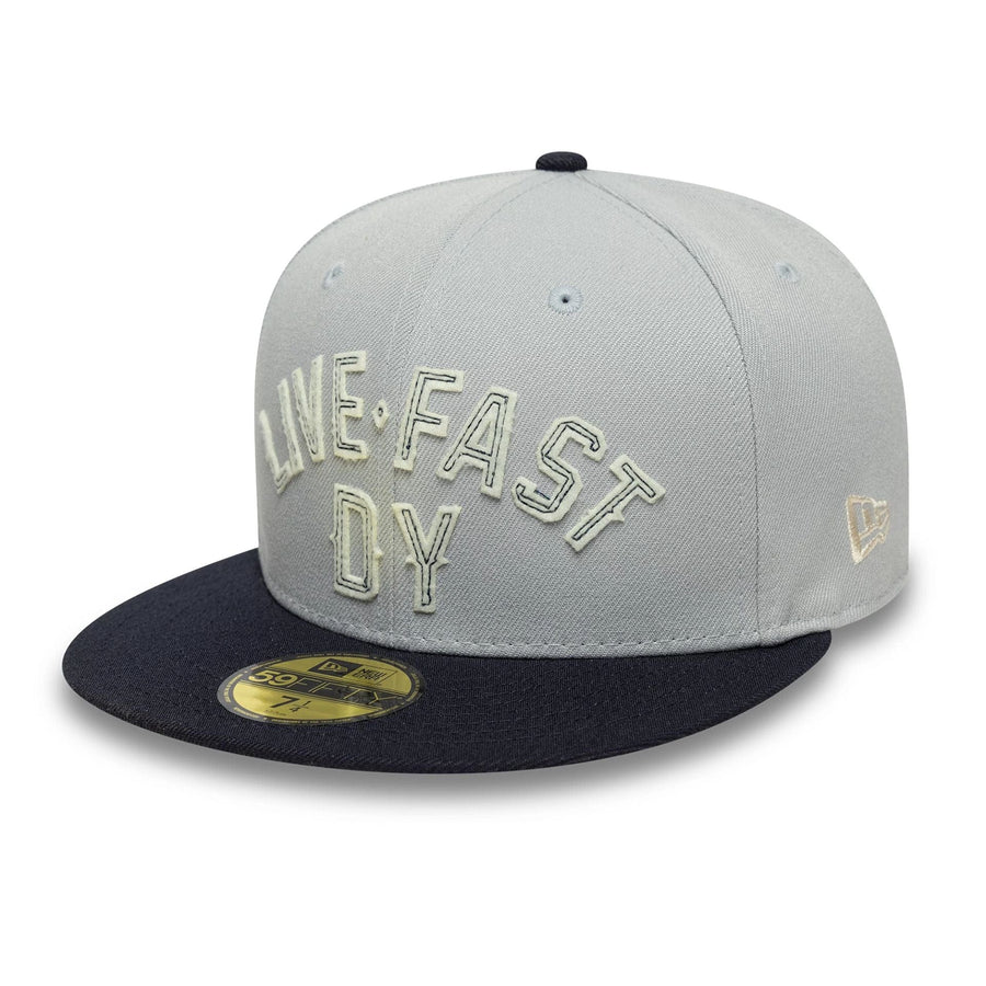 This is a LFDY x New Era Wordmark Grey 59FIFTY Fitted Cap 3