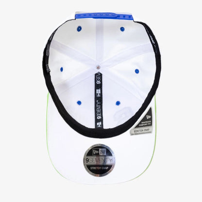 This is a Visa Cash App Racing Bulls Replica Isack Hadjar White 9SEVENTY Stretch Snap Adjustable Cap 4