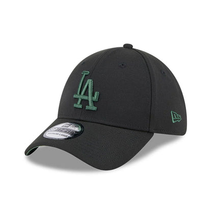 This is a LA Dodgers MLB Lifestyle Black 39THIRTY Stretch Fit Cap 1