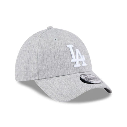 Pictured is this MLB Heather LA Dodgers 39THIRTY Stretch Fit cap in grey. 3