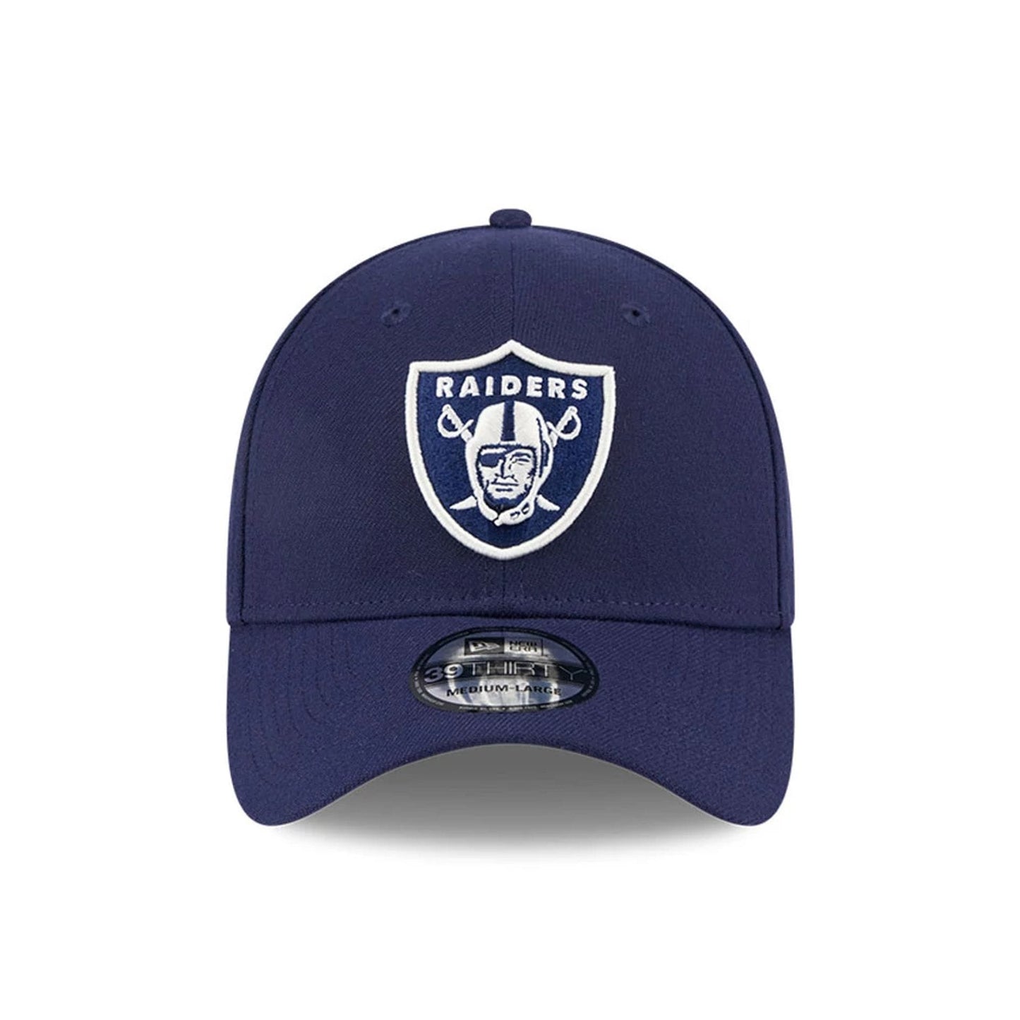 This is a Las Vegas Raiders NFL Lifestyle Navy 39THIRTY Stretch Fit Cap 3