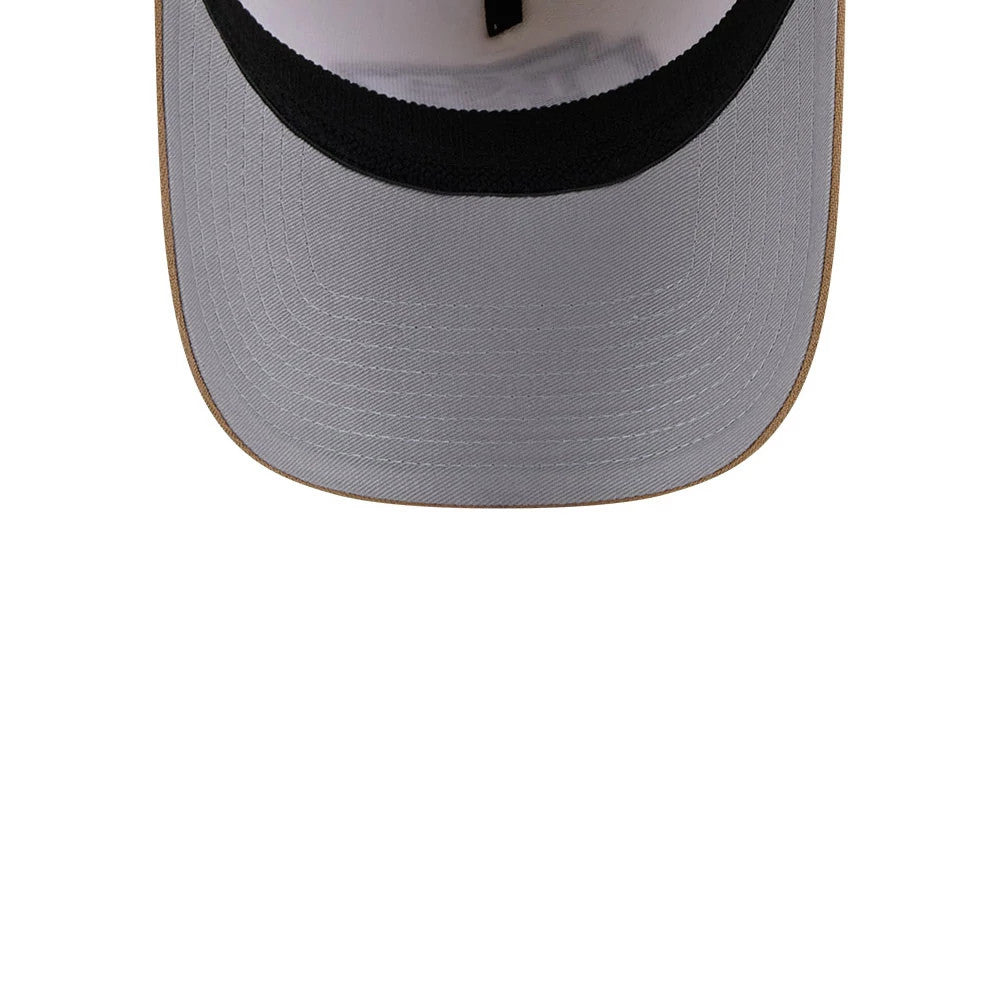 Pictured is this NFL Sandy Bay Kansas City Chiefs 39THIRTY A-Frame Stretch Fit cap in white. 2
