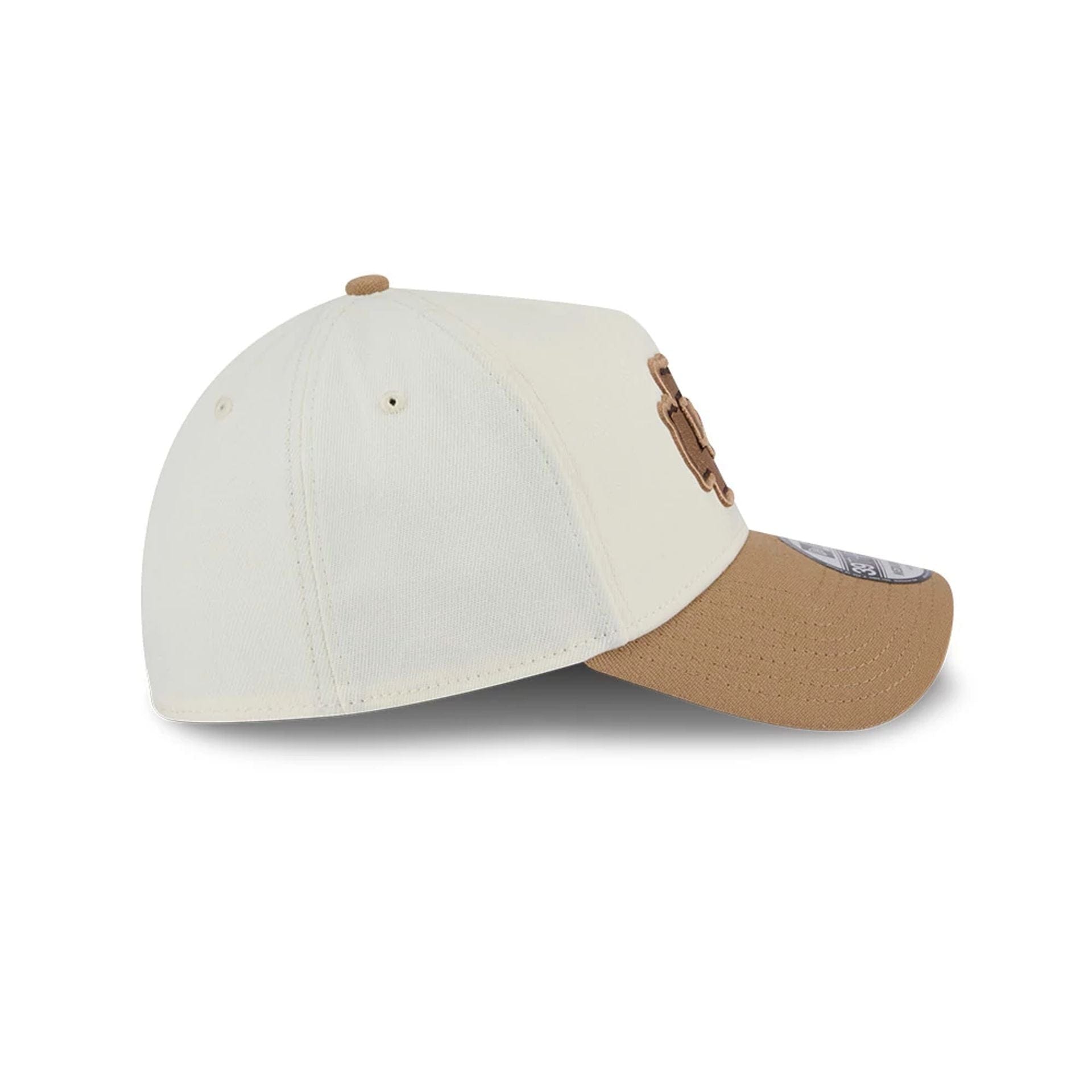 Pictured is this NFL Sandy Bay Kansas City Chiefs 39THIRTY A-Frame Stretch Fit cap in white. 6