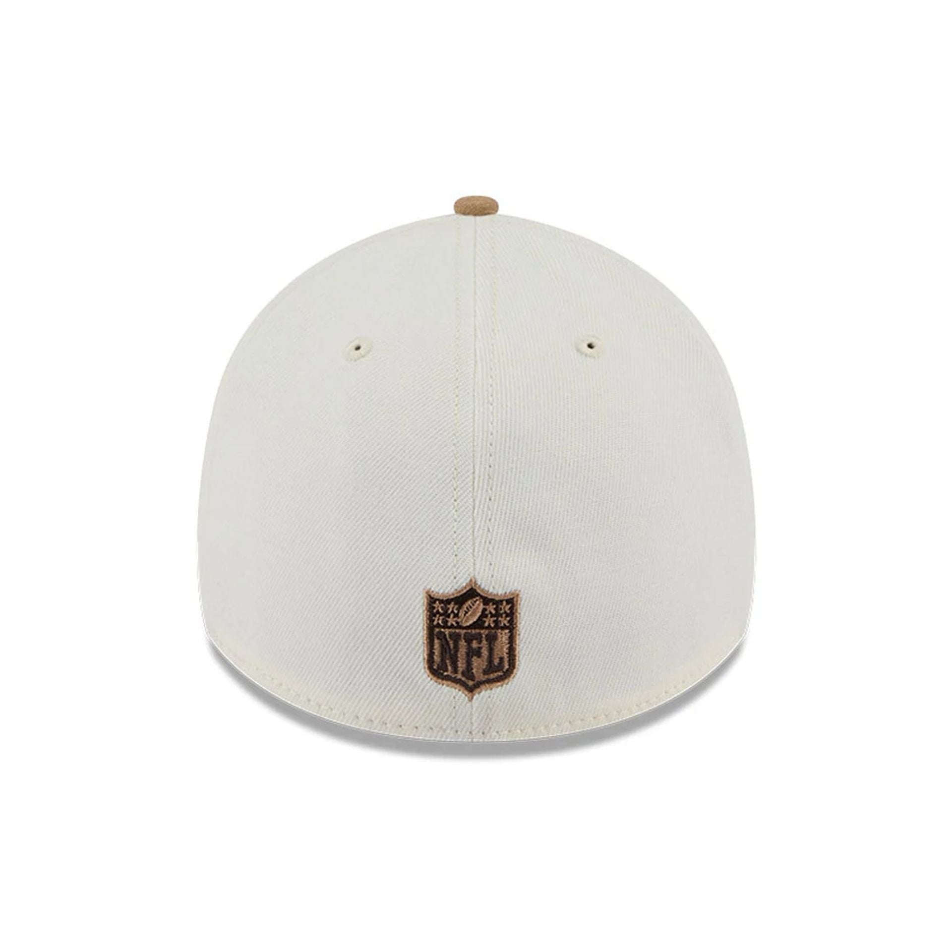 Pictured is this NFL Sandy Bay Kansas City Chiefs 39THIRTY A-Frame Stretch Fit cap in white. 7