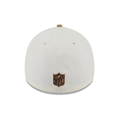 Pictured is this NFL Sandy Bay Kansas City Chiefs 39THIRTY A-Frame Stretch Fit cap in white. 7