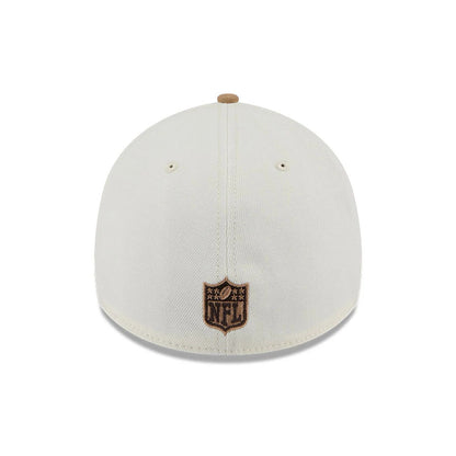 Pictured is this NFL Sandy Bay Kansas City Chiefs 39THIRTY A-Frame Stretch Fit cap in white. 7