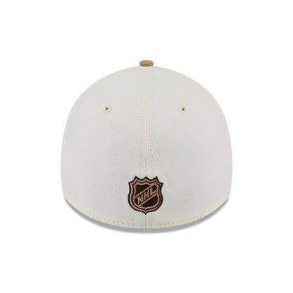 Pictured is this NHL Sandy Bay Anaheim Ducks 39THIRTY A-Frame Stretch Fit cap in white. 7