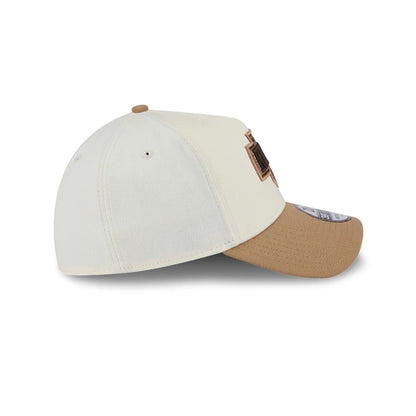 Pictured is this NHL Sandy Bay LA Kings 39THIRTY A-Frame Stretch Fit cap in white. 6