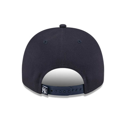 Pictured is this MLB 3 Times World Series New York Yankees 9FIFTY A-Frame Snapback cap in navy. 7