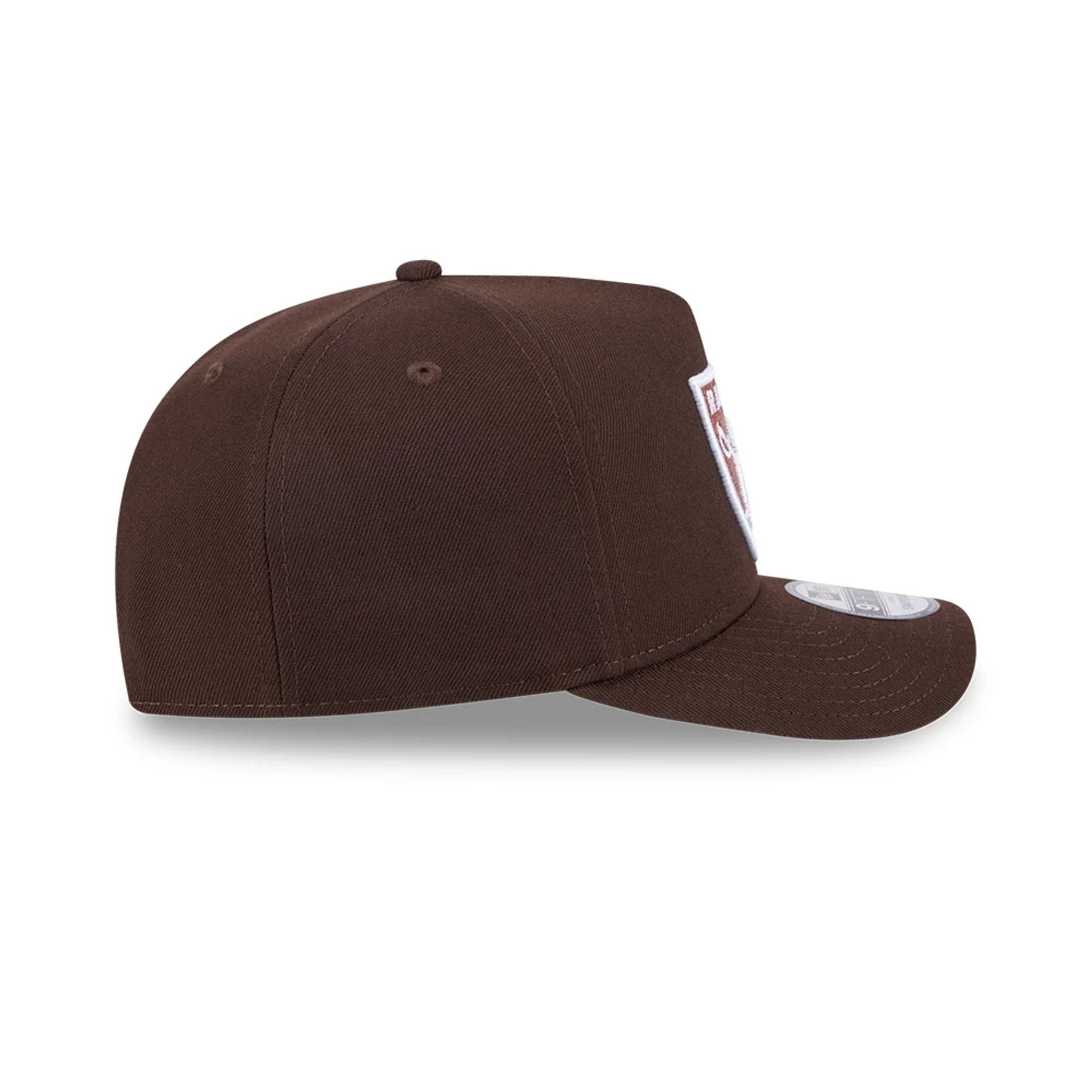 This is a Las Vegas Raiders NFL Metallic Dark Brown 9FIFTY A-Frame Snapback Adjustable Cap 6