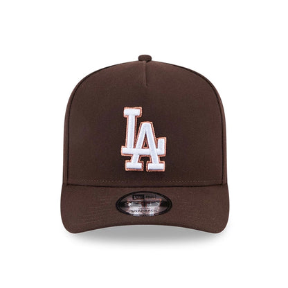 This is a LA Dodgers MLB Metallic Dark Brown 9FIFTY A-Frame Snapback Adjustable Cap 3