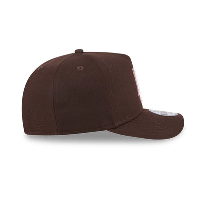 This is a LA Dodgers MLB Metallic Dark Brown 9FIFTY A-Frame Snapback Adjustable Cap 6