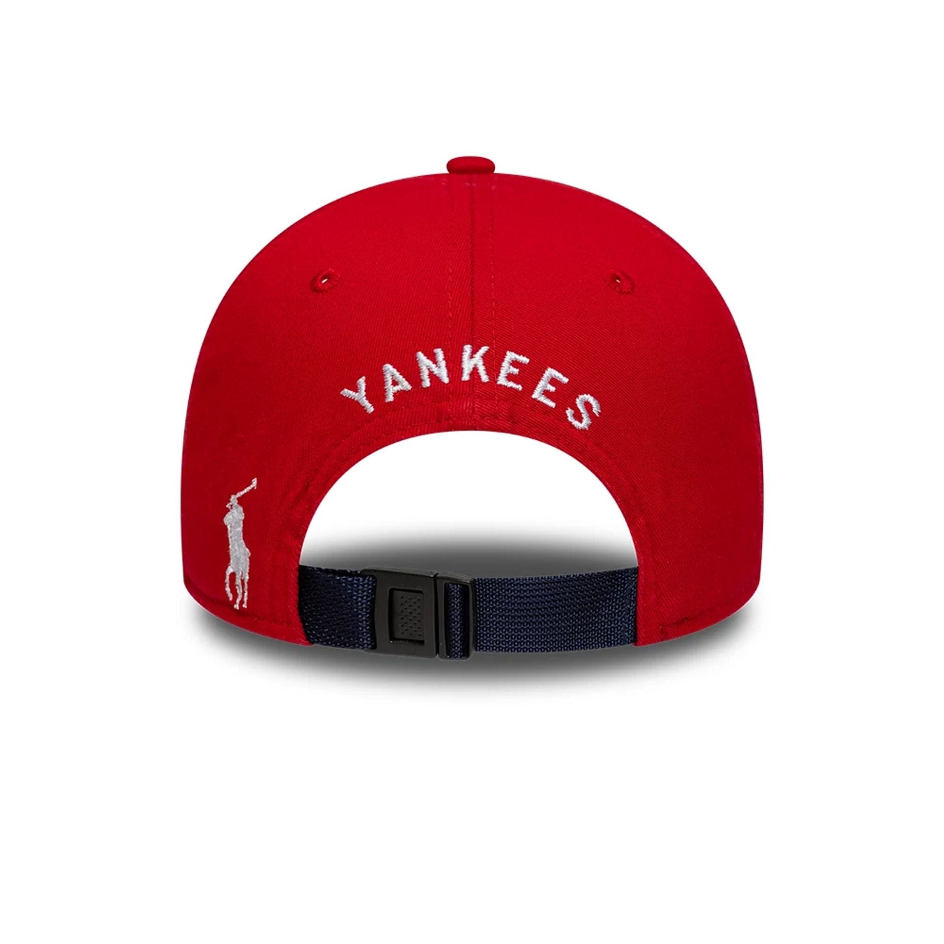 This is a New York Yankees Ralph Lauren x MLB Open Red 9FORTY Adjustable Cap 4