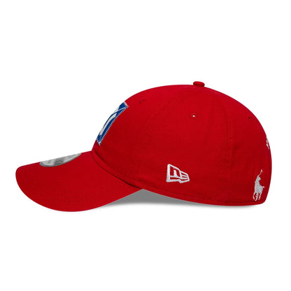 This is a New York Yankees Ralph Lauren x MLB Open Red 9FORTY Adjustable Cap 5