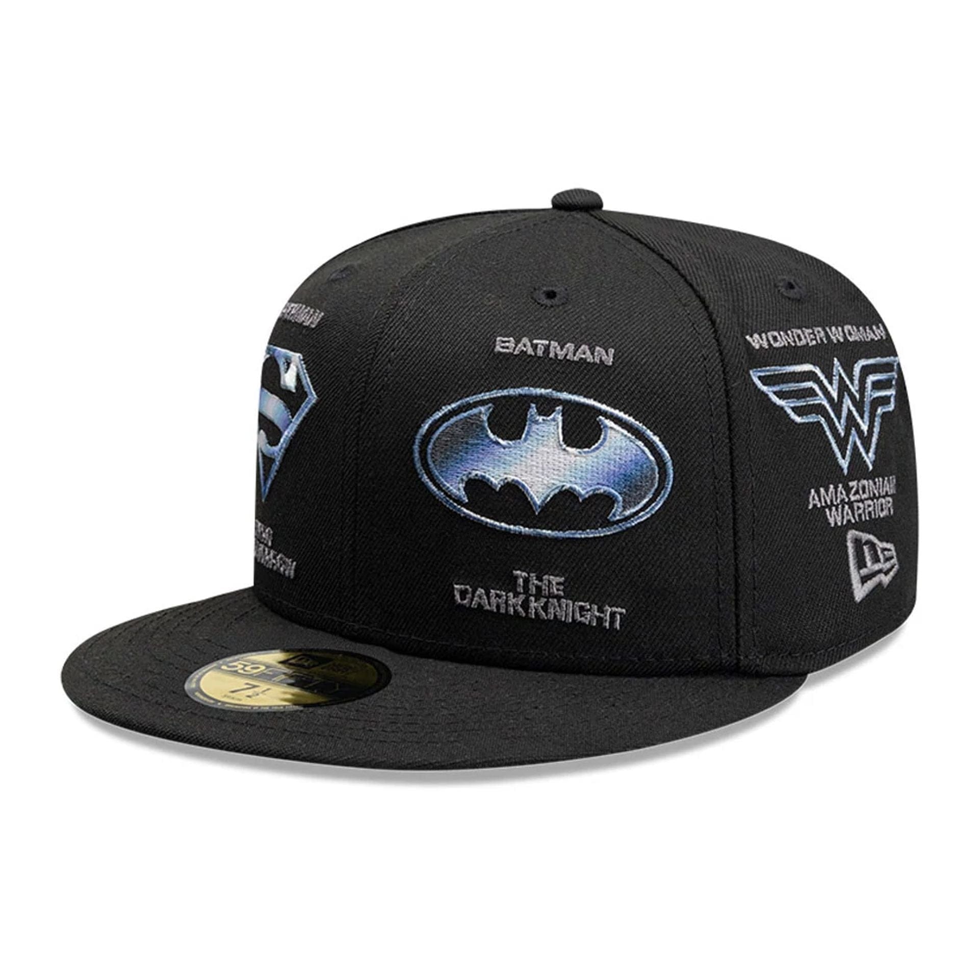 This is a Justice League Of America Black 59FIFTY Fitted Cap 1