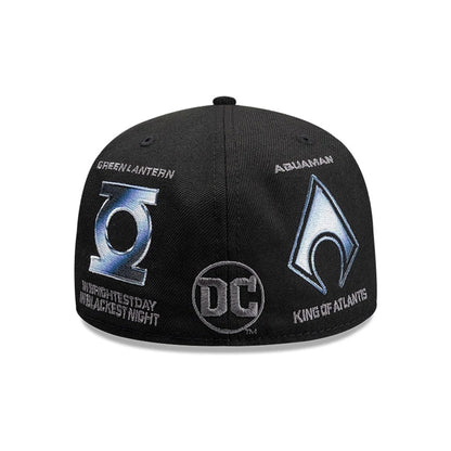 This is a Justice League Of America Black 59FIFTY Fitted Cap 7