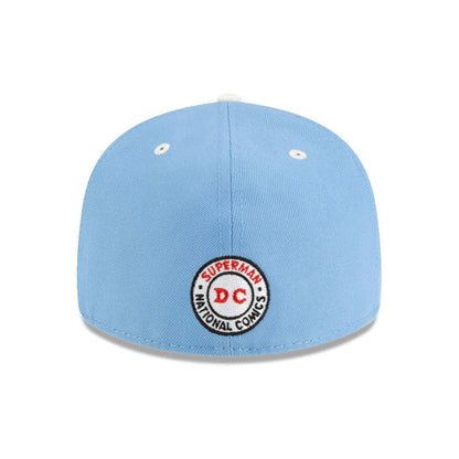 This is a Justice League Of America Pastel Blue Retro Crown 59FIFTY Fitted Cap 4