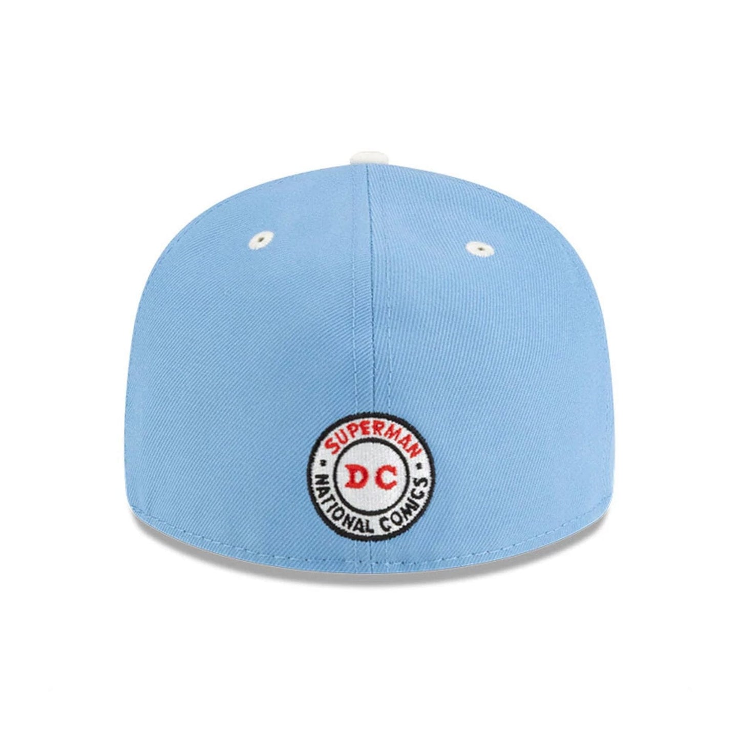 This is a Justice League Of America Pastel Blue Retro Crown 59FIFTY Fitted Cap 4