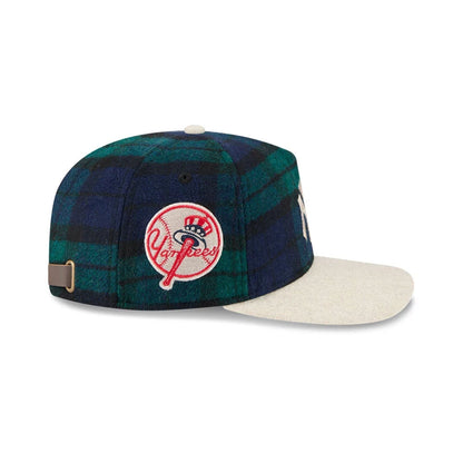 This is a New York Yankees Plaid Letterman Open Green 19TWENTY Adjustable Cap 7