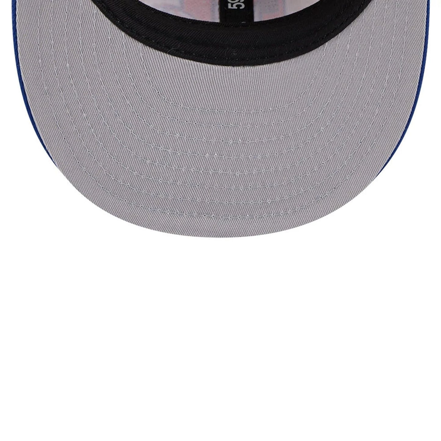 This is a New York Mets Wool Letterman Grey Retro Crown 59FIFTY Fitted Cap 2