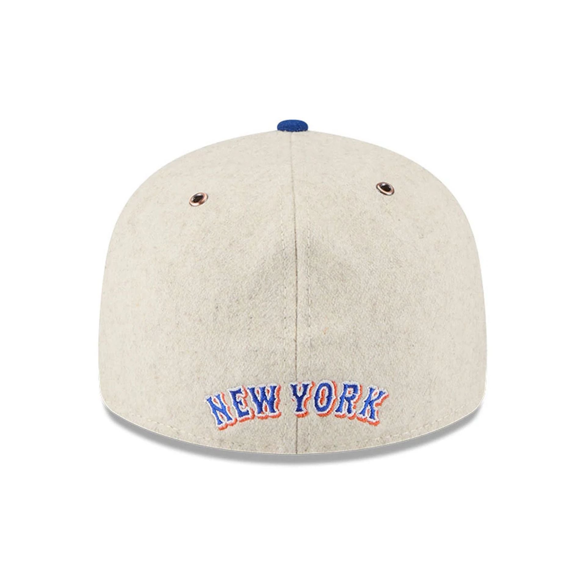 This is a New York Mets Wool Letterman Grey Retro Crown 59FIFTY Fitted Cap 7