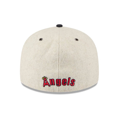 This is a LA Angels Wool Letterman Grey Retro Crown 59FIFTY Fitted Cap 7