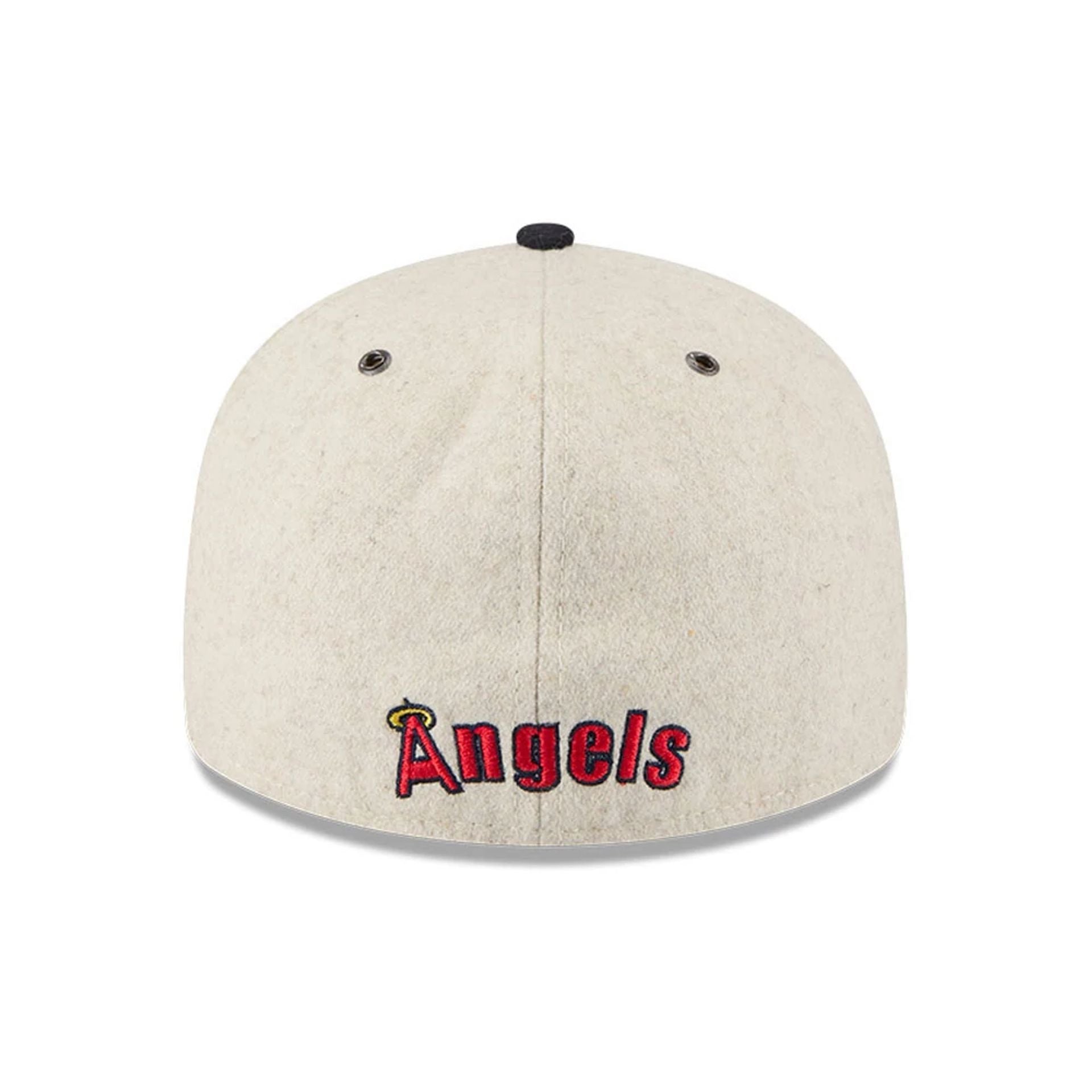 This is a LA Angels Wool Letterman Grey Retro Crown 59FIFTY Fitted Cap 7