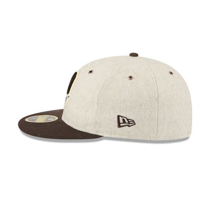 This is a San Diego Padres Wool Letterman Beige Retro Crown 59FIFTY Fitted Cap 5