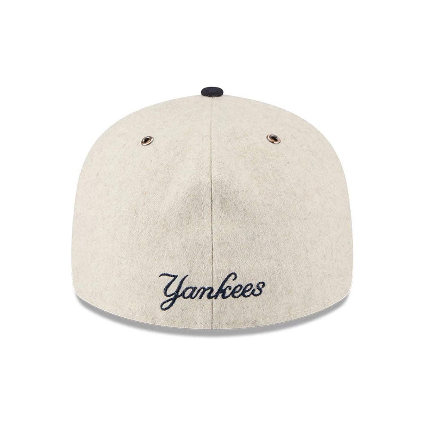 This is a New York Yankees Wool Letterman Beige Retro Crown 59FIFTY Fitted Cap 5