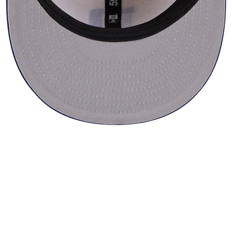 This is a Brooklyn Dodgers Wool Letterman Beige Retro Crown 59FIFTY Fitted Cap 2