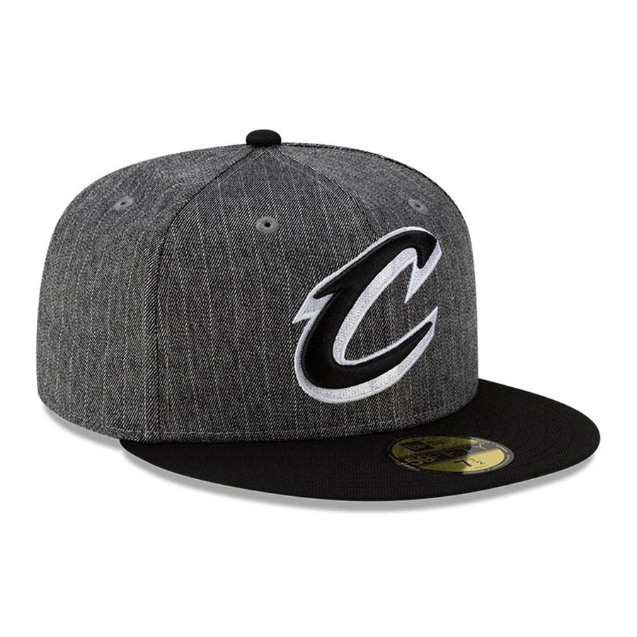 This is a Cleveland Cavaliers Black Pinstripe 59FIFTY Fitted Cap 4