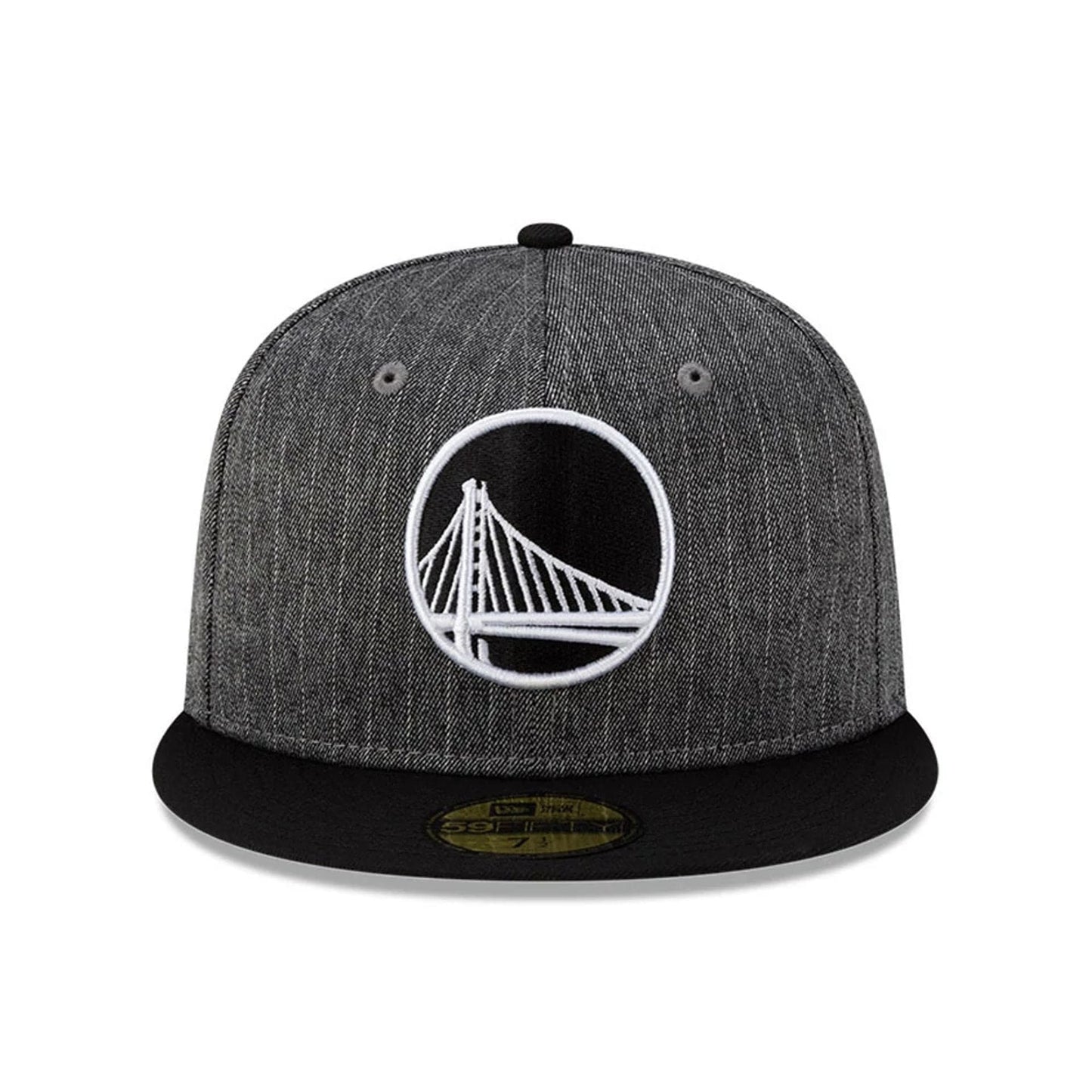 This is a Golden State Warriors Black Pinstripe 59FIFTY Fitted Cap 3