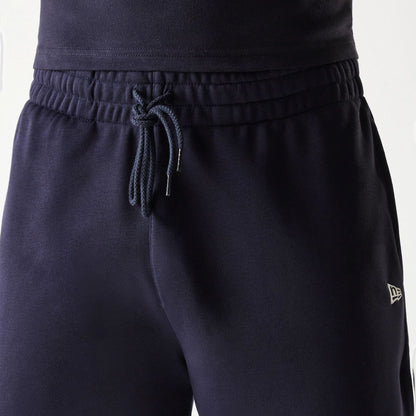 The Male model is wearing New Era Side Logo Navy Shorts 7