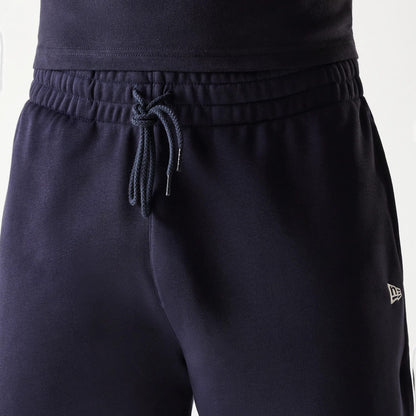 The Male model is wearing New Era Side Logo Navy Shorts 7