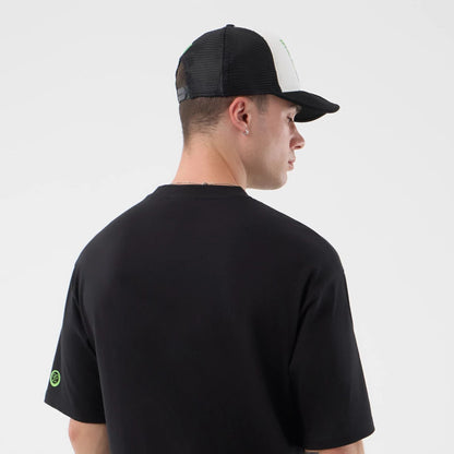 The Male model is wearing Sakamoto Days Netflix Black T-Shirt  7