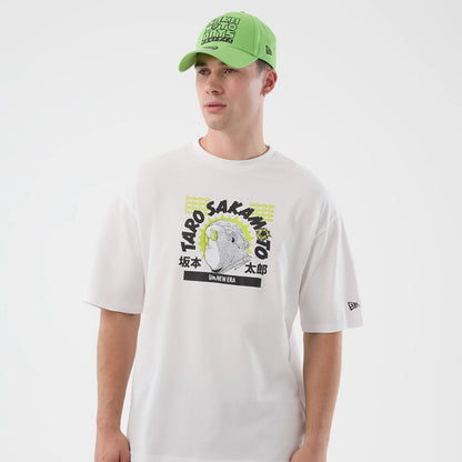 The Male model is wearing Sakamoto Days Netflix White T-Shirt  7