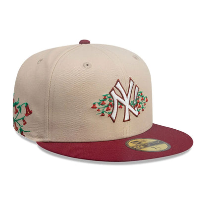 This is a New York Yankees MLB City Element Chile Light Beige 59FIFTY Fitted Cap 1