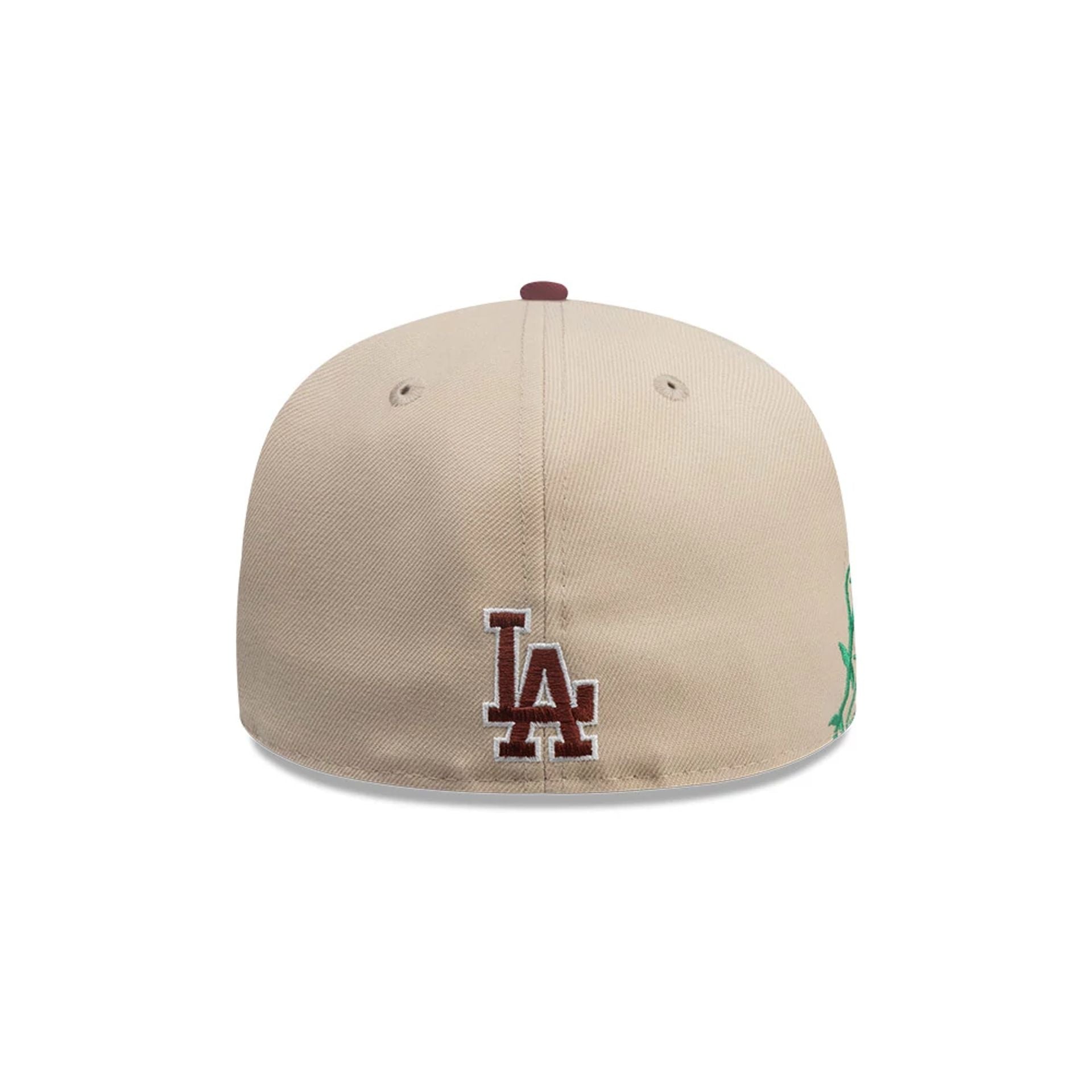This is a LA Dodgers MLB City Element Chile Light Beige 59FIFTY Fitted Cap 6