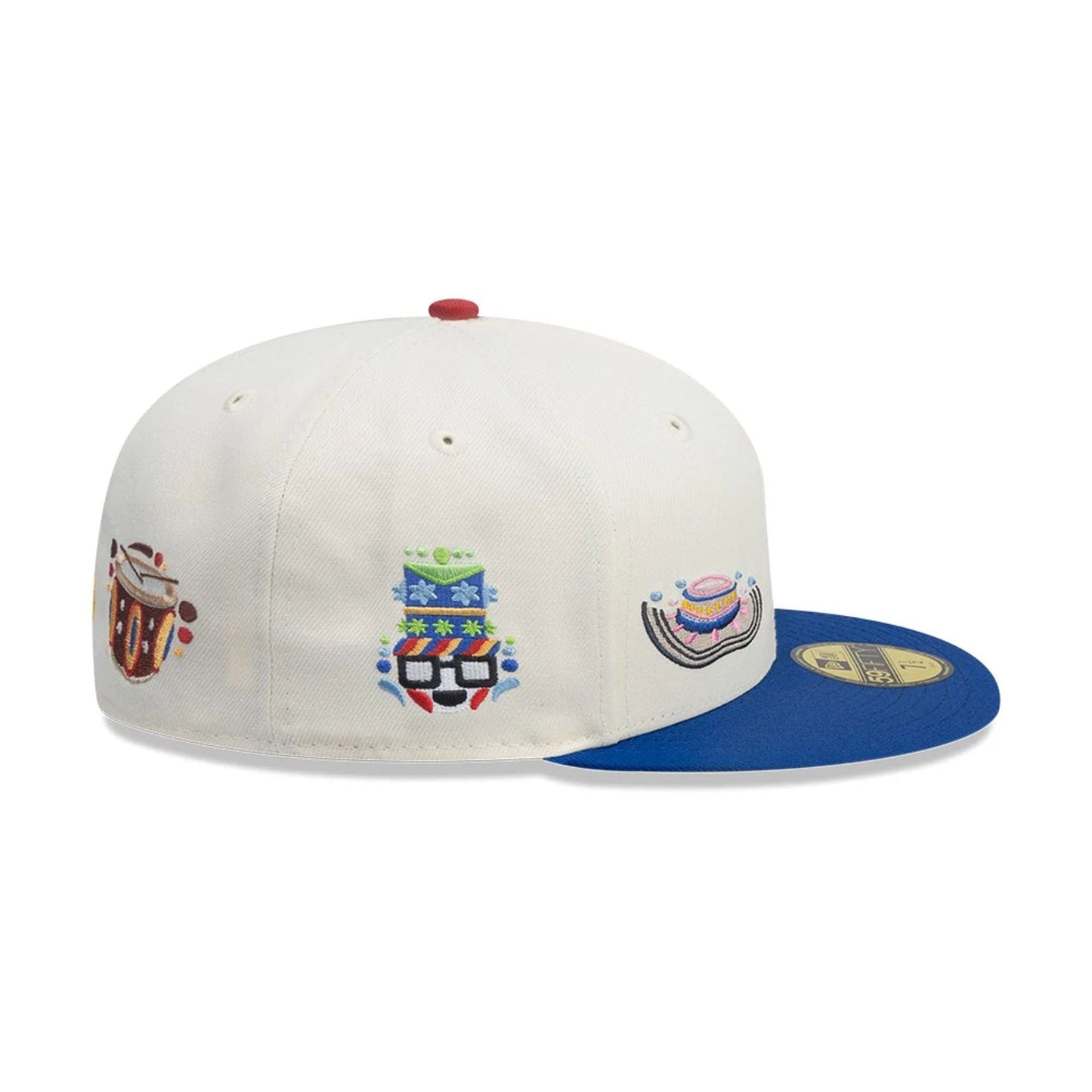 This is a LA Dodgers MLB City Element Colombia Cream 59FIFTY Fitted Cap 6
