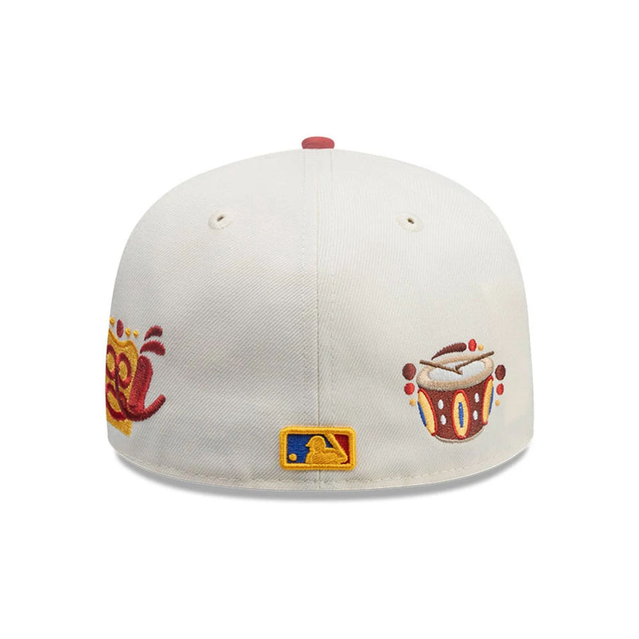 This is a LA Dodgers MLB City Element Colombia Cream 59FIFTY Fitted Cap 7