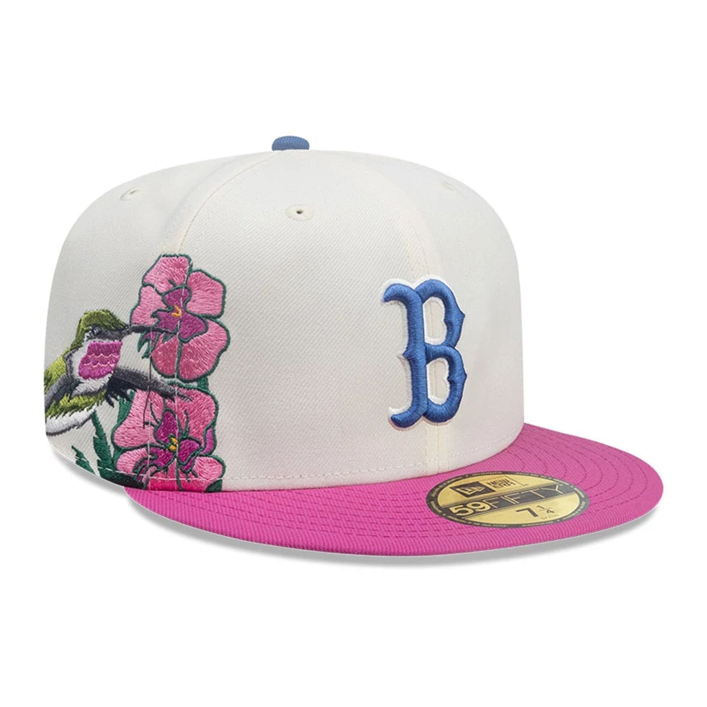 This is a Boston Red Sox MLB City Element Ecuador White 59FIFTY Fitted Cap 1