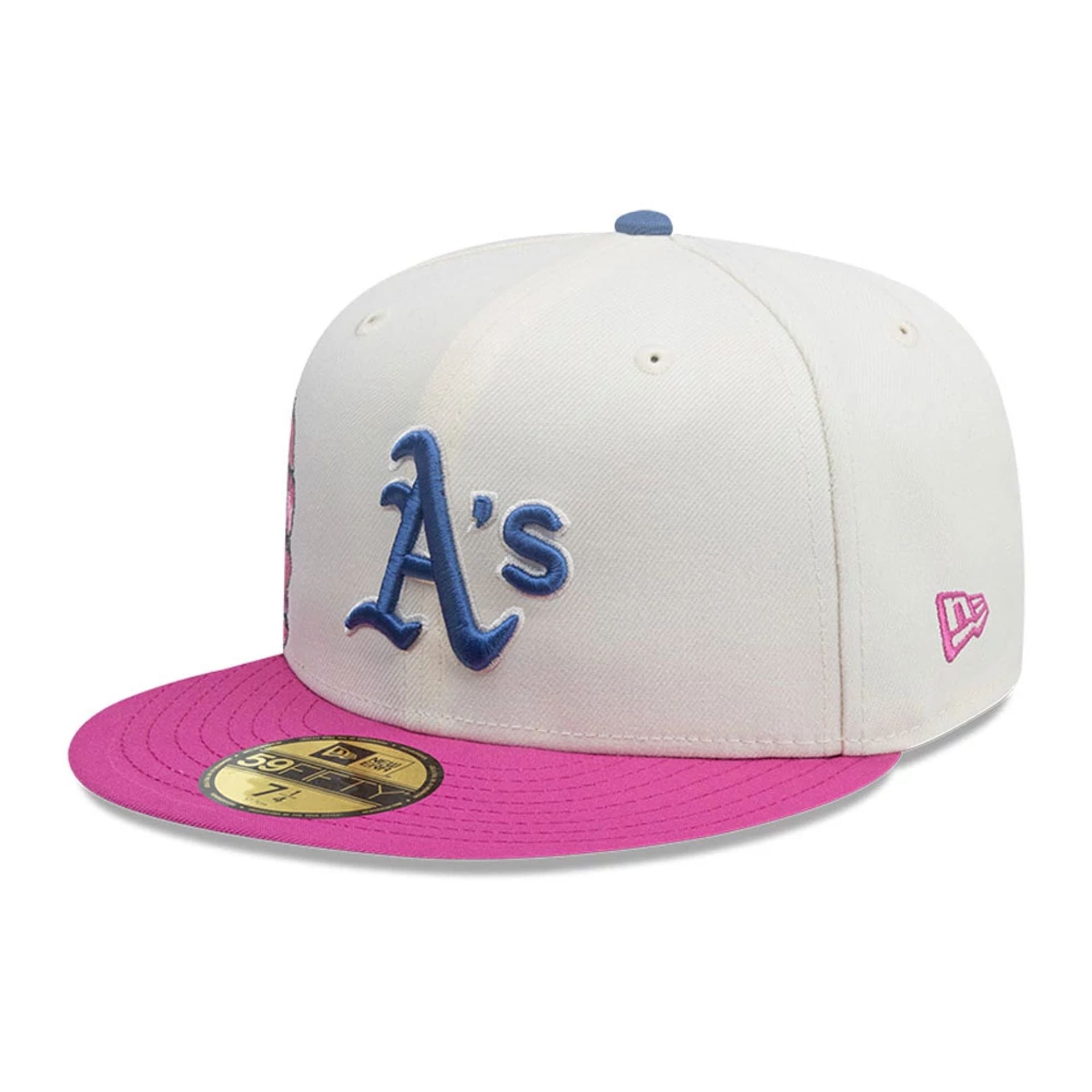 This is a Oakland Athletics MLB City Element Ecuador White 59FIFTY Fitted Cap 4