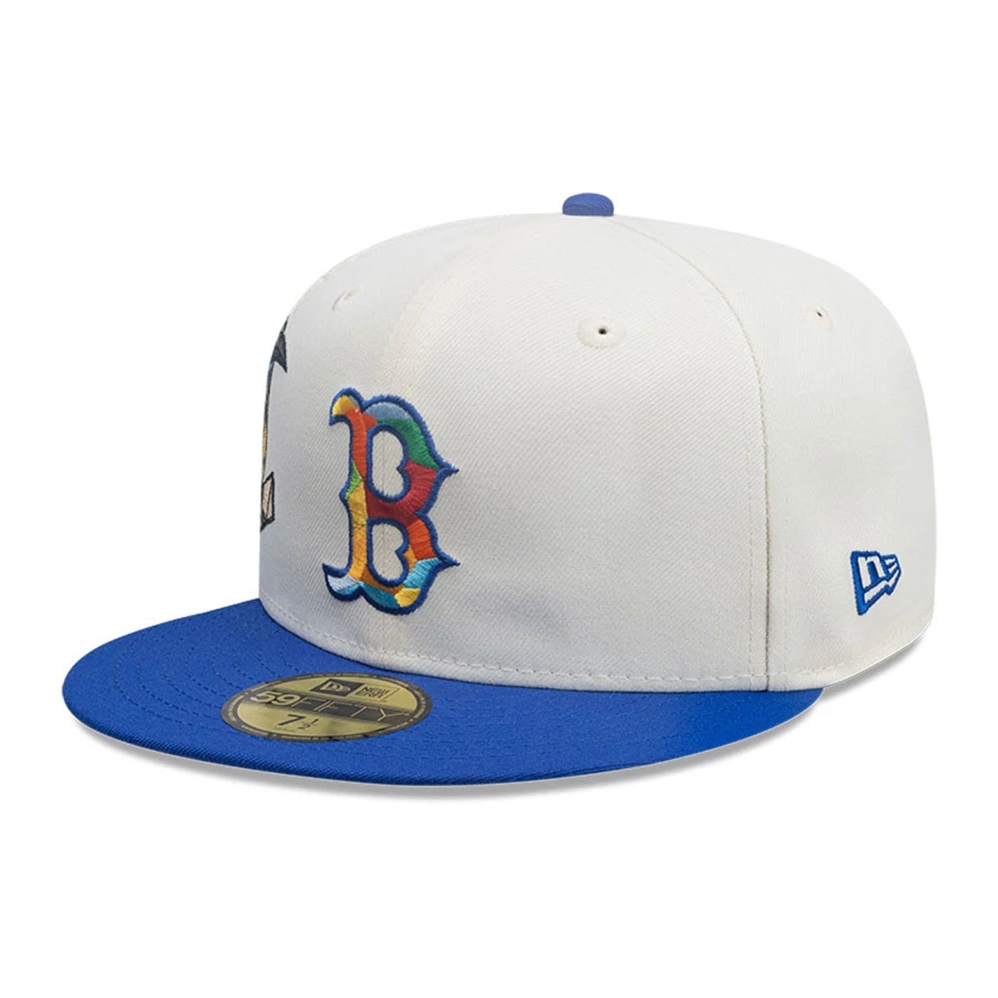 This is a Boston Red Sox MLB City Element El Salvador White 59FIFTY Fitted Cap 4