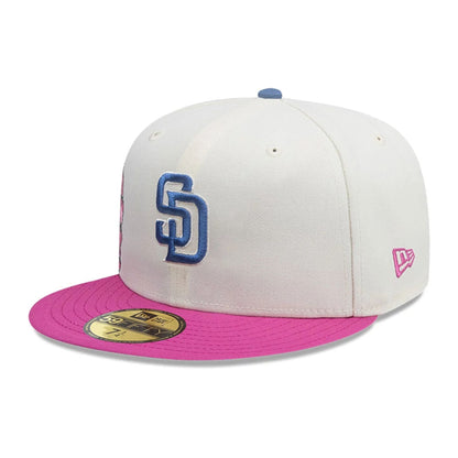 This is a San Diego Padres MLB City Element Ecuador White 59FIFTY Fitted Cap 4