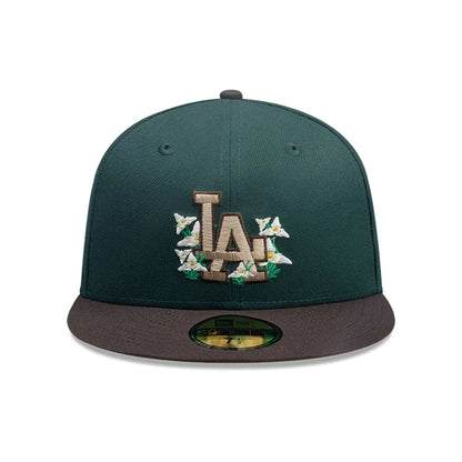 This is a LA Dodgers MLB City Element Guatemala Dark Green 59FIFTY Fitted Cap 4