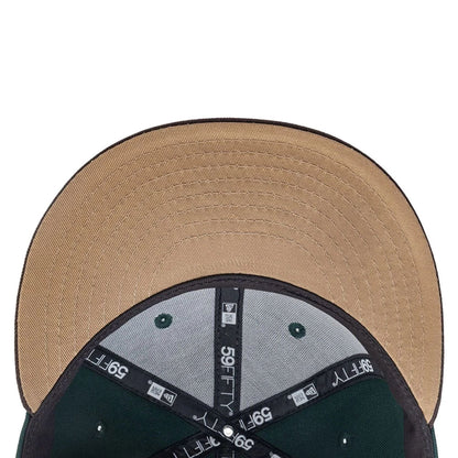 This is a Oakland Athletics MLB City Element Guatemala Dark Green 59FIFTY Fitted Cap 2
