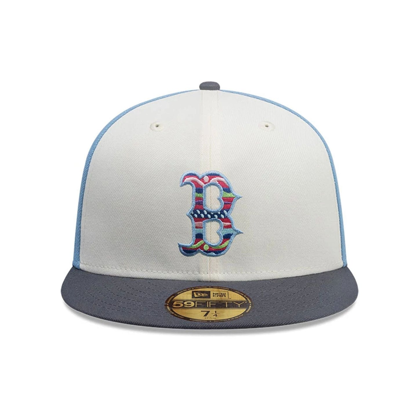 This is a Boston Red Sox MLB City Element Guatemala Pastel Blue 59FIFTY Fitted Cap 3