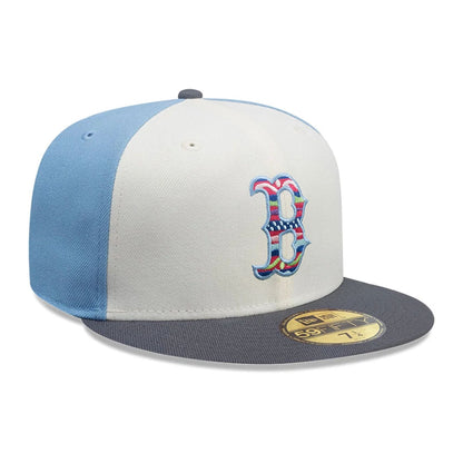 This is a Boston Red Sox MLB City Element Guatemala Pastel Blue 59FIFTY Fitted Cap 4