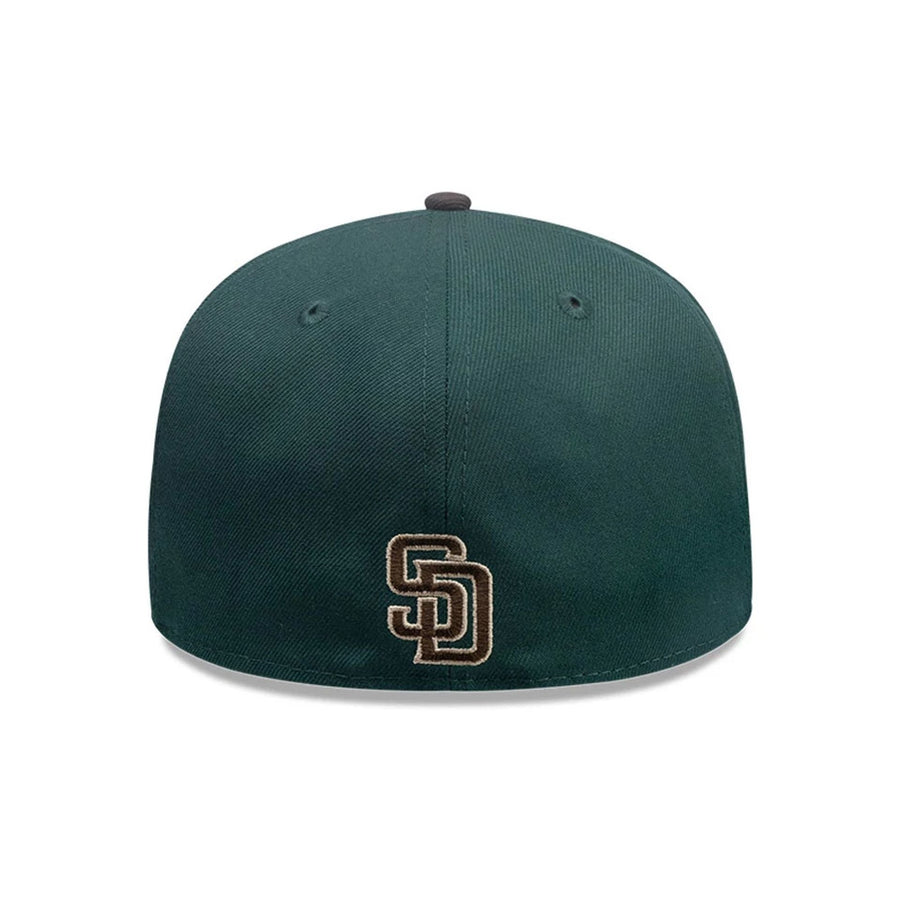 This is a San Diego Padres MLB City Element Guatemala Dark Green 59FIFTY Fitted Cap 5