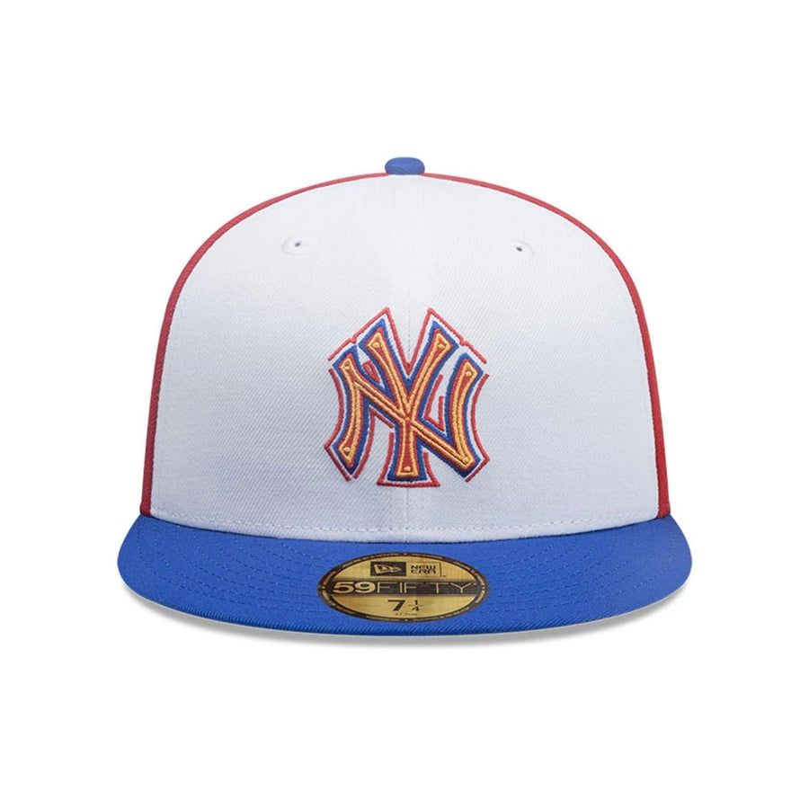 This is a New York Yankees MLB City Element Panama Red 59FIFTY Fitted Cap 3